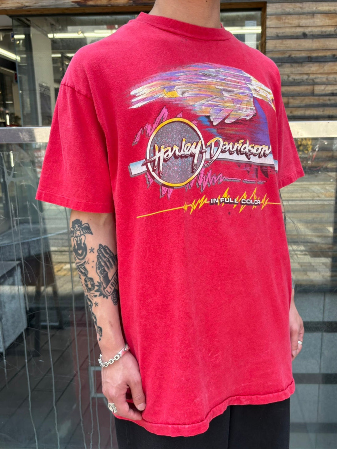 90's HARLEY-DAVIDSON「Black Hills Eagle」ハーレーTシャツ