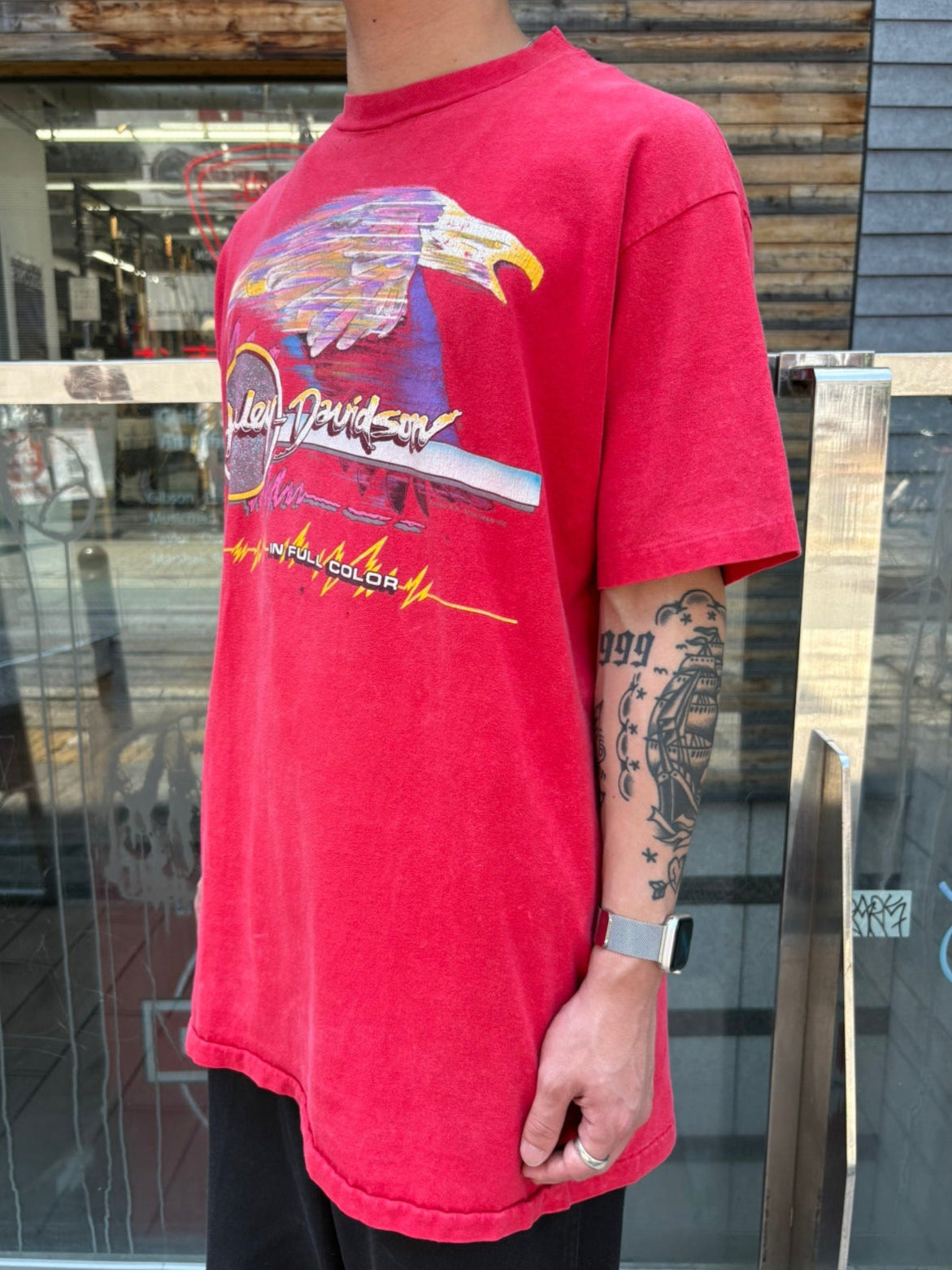 90's HARLEY-DAVIDSON「Black Hills Eagle」ハーレーTシャツ