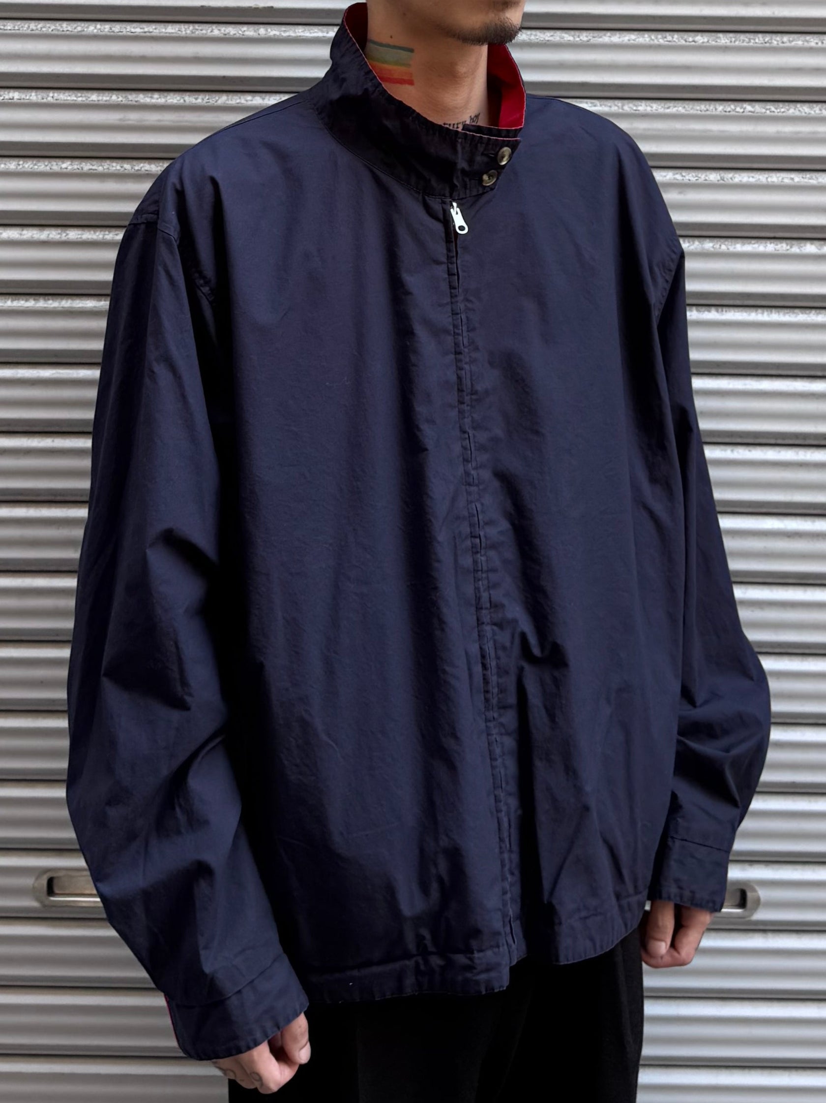 90’s LAND’S END「リバーシブルジャケット」ネイビー×レッド