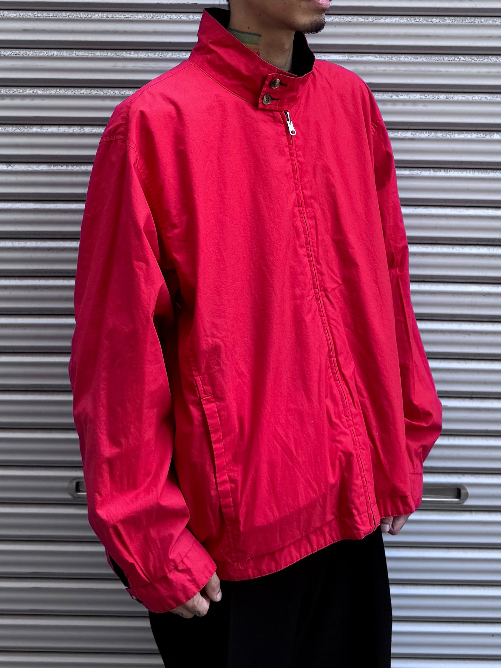 90’s LAND’S END「リバーシブルジャケット」ネイビー×レッド