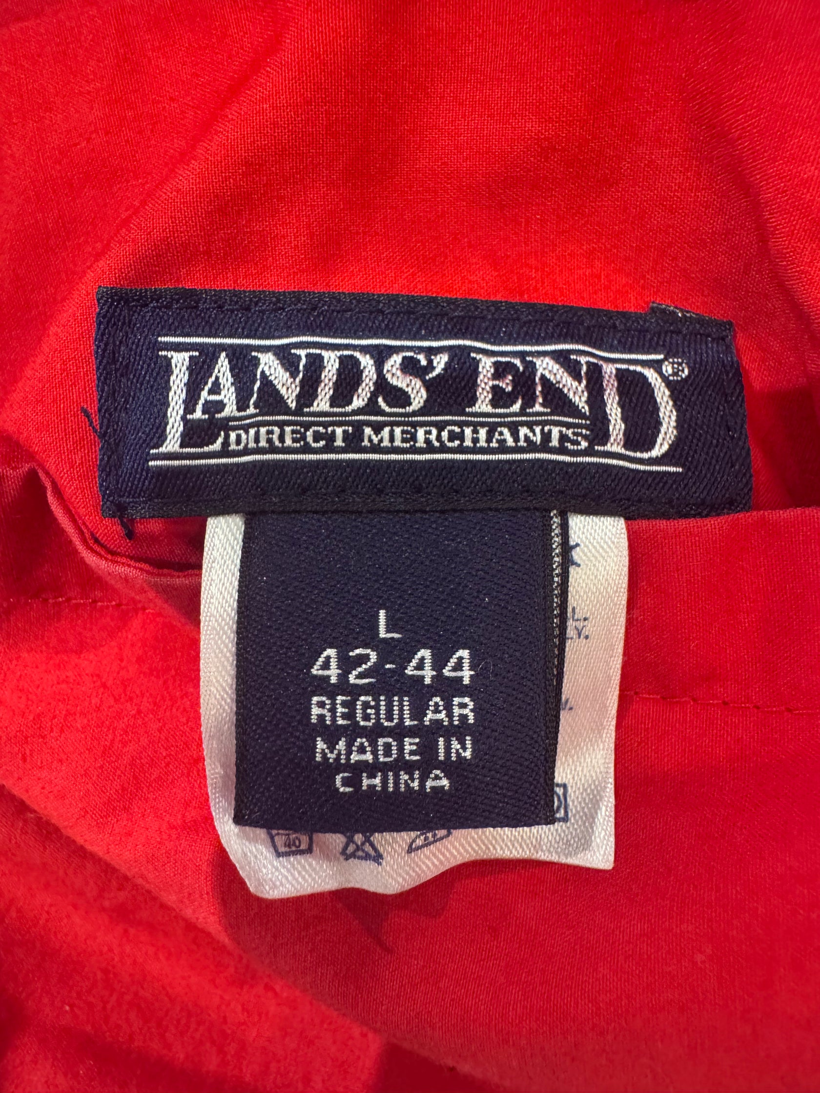 90’s LAND’S END「リバーシブルジャケット」ネイビー×レッド