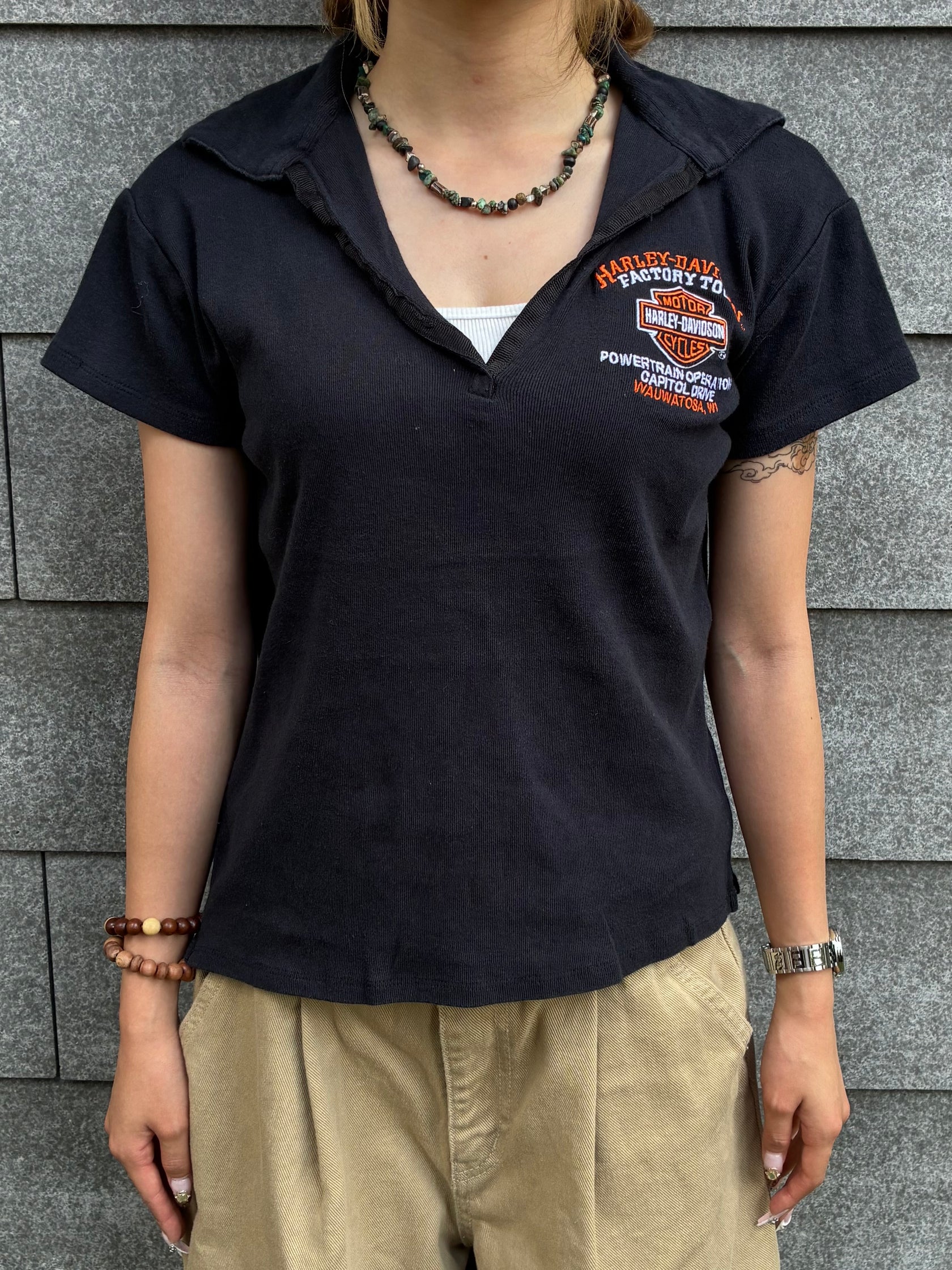 00's Harley-Davidson「Factory Tour 」ハーレーTシャツ