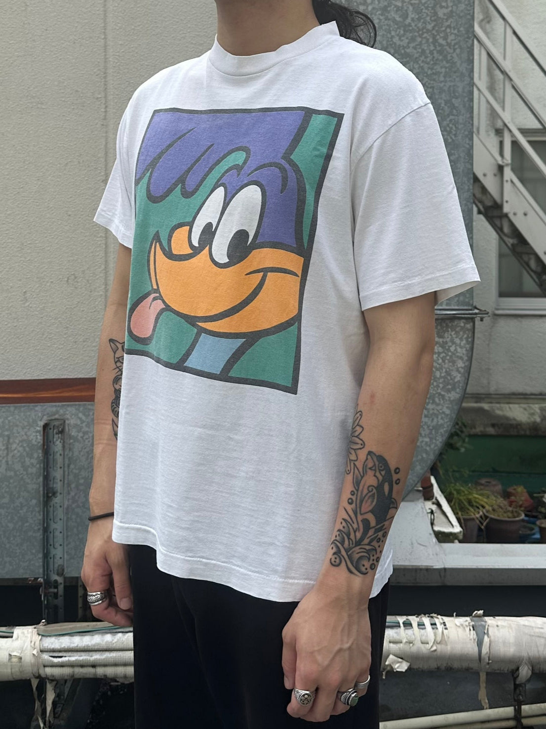 90's LOONEY TUNES「ROAD RUNNNER」キャラクターTシャツ USA製