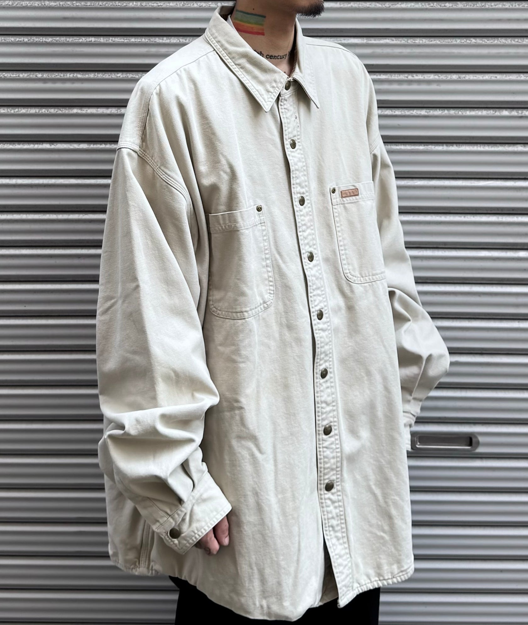 00's Carhartt「裏地付き」ダックシャツ