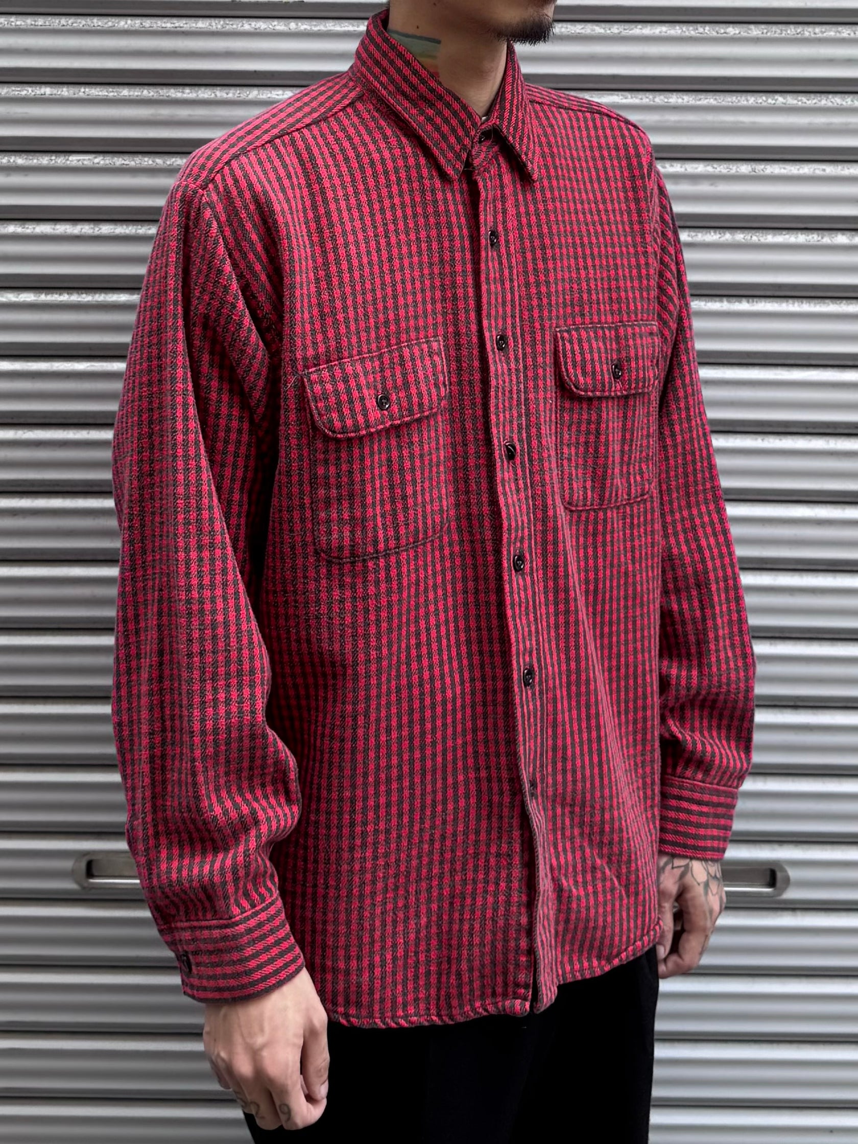 80's FIVE BROTHER USA製 チェックネルシャツ