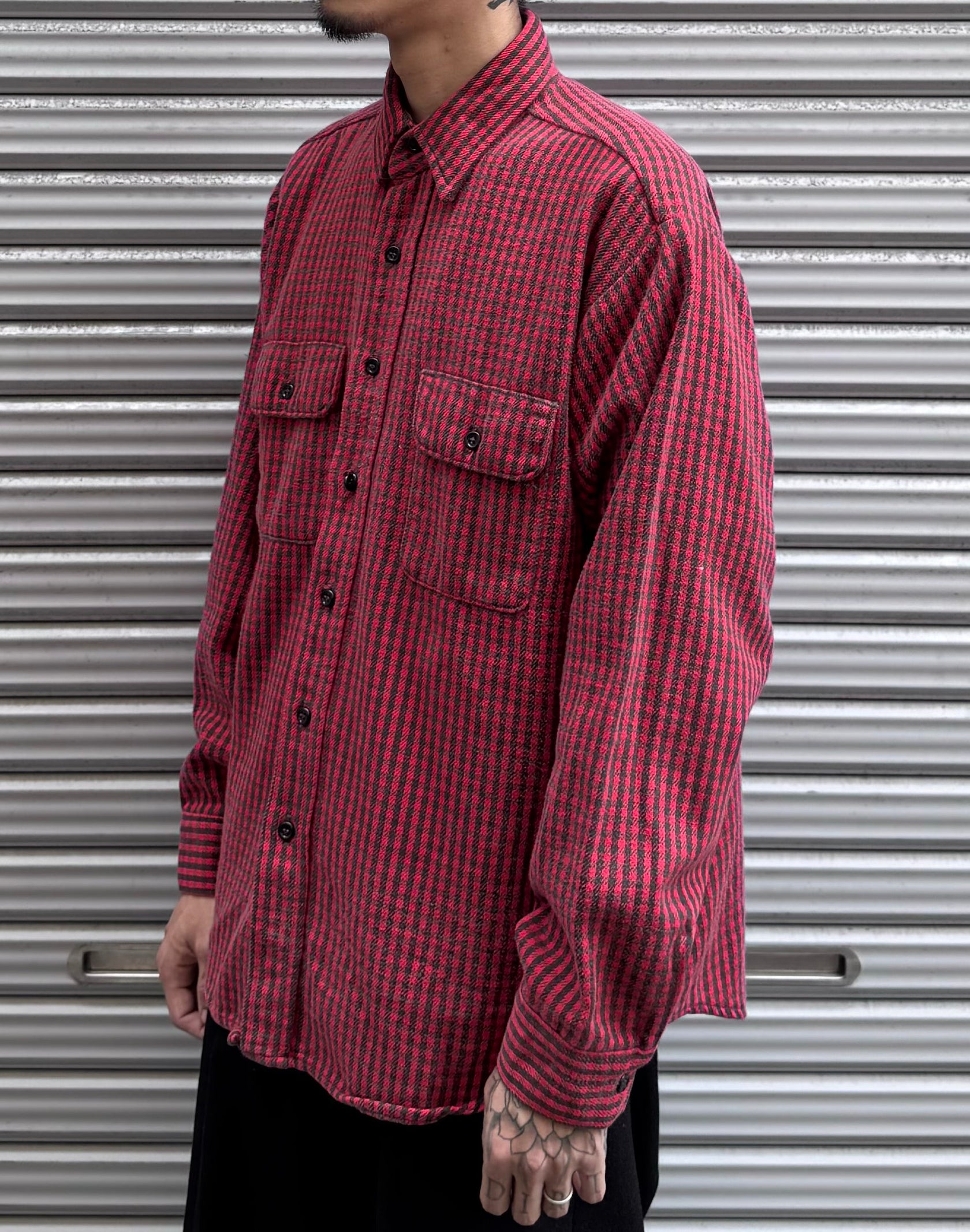 80's FIVE BROTHER USA製 チェックネルシャツ