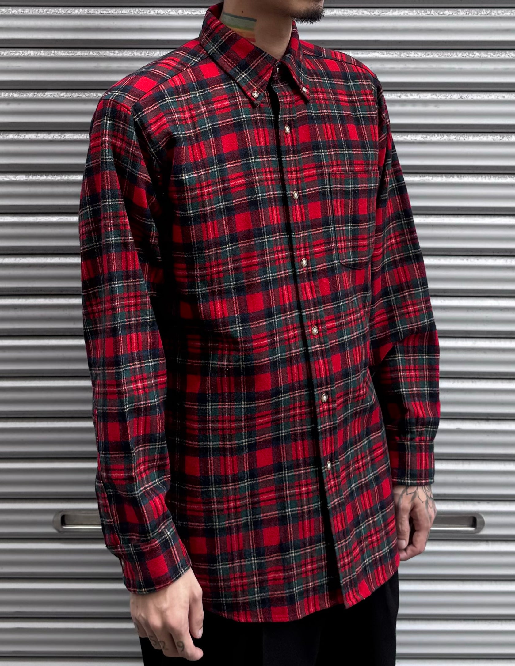 70's PENDLETON USA製 チェックネルシャツ