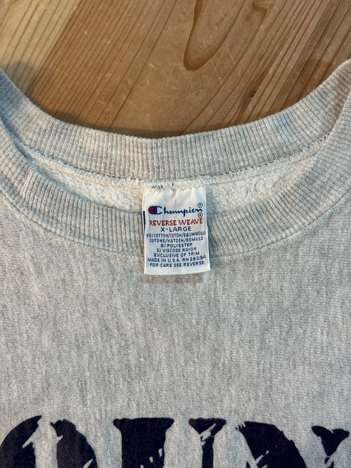 90's  CHAMPION 「YOUNG LIFE 」Reverse Weave USA製 カレッジスウェット