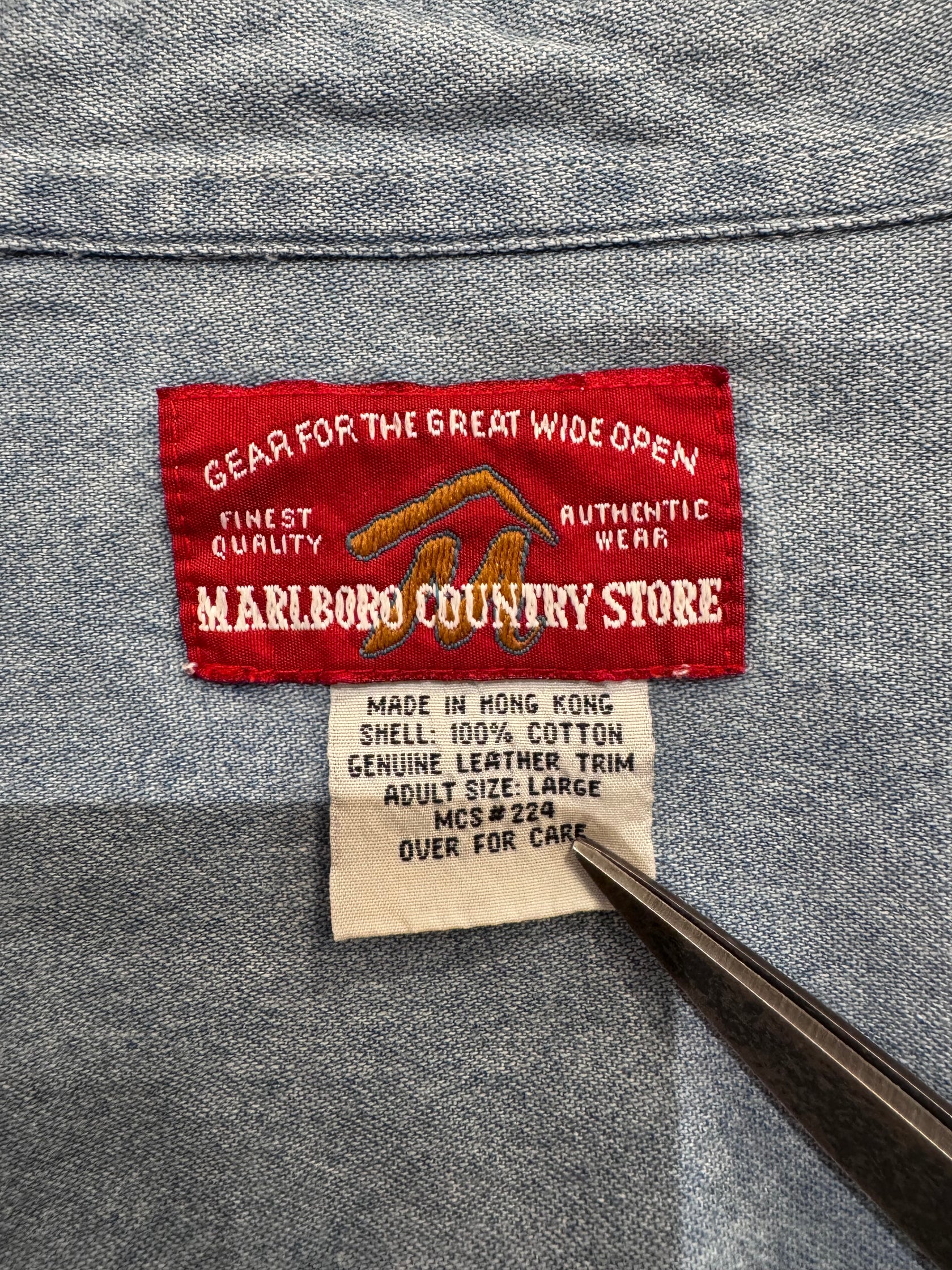 90’s MARLBORO「COUNTRY」デニムシャツ