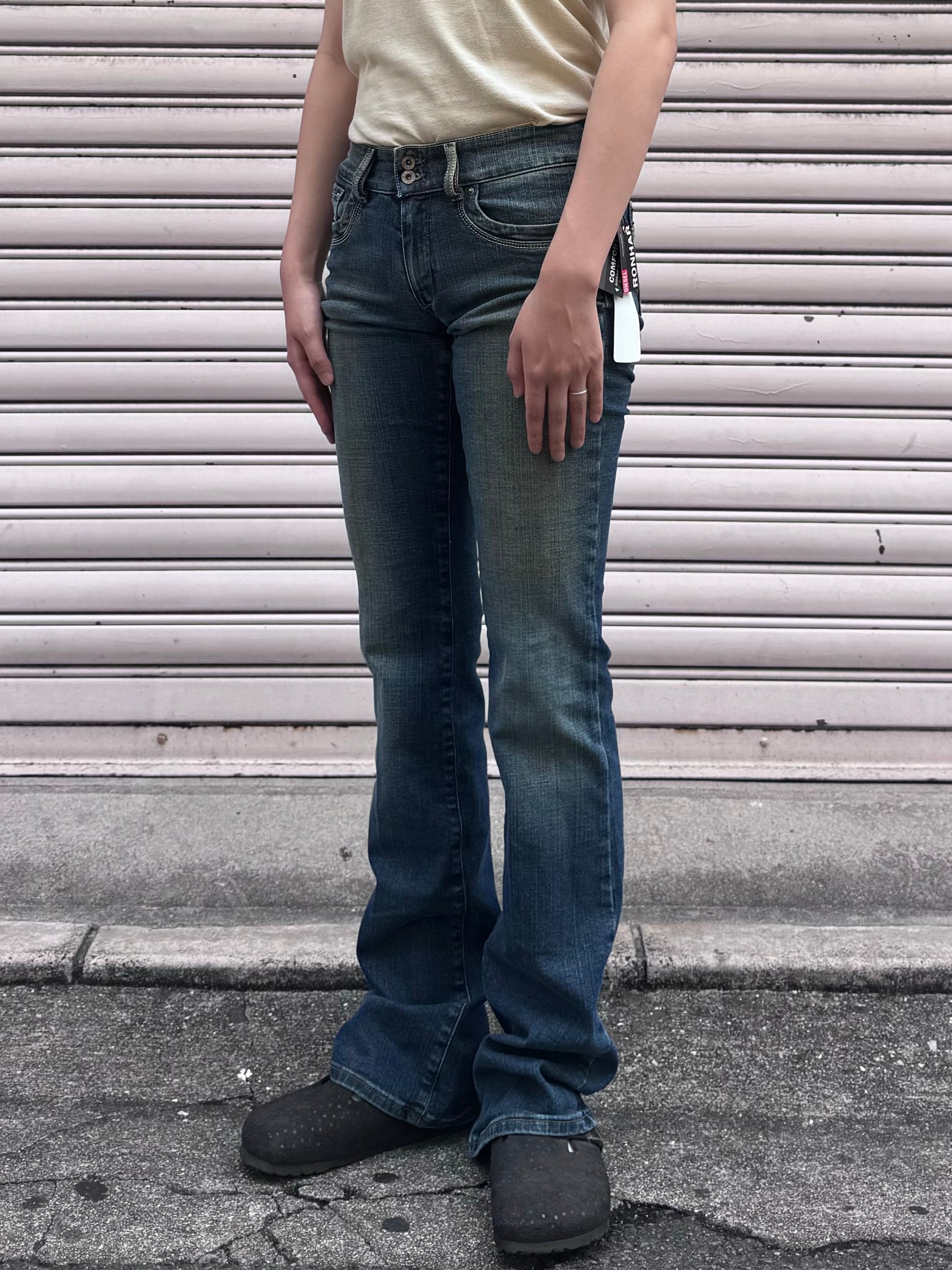 00’s DIESEL「0010MK」イタリア製 デニムフレアパンツ