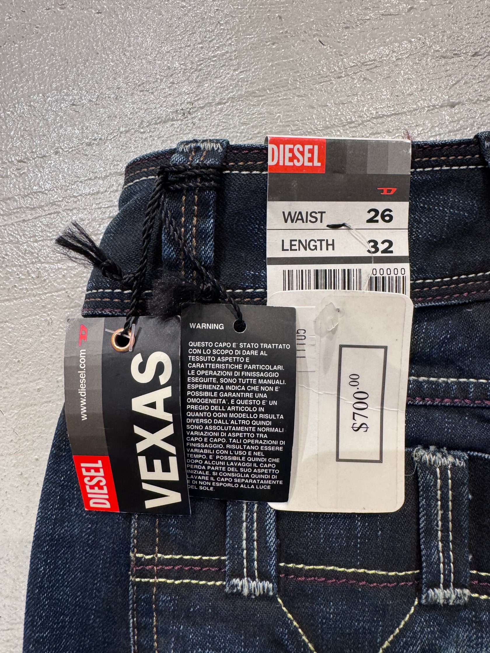 00’s DIESEL「0010LQ」イタリア製 デニムフレアパンツ