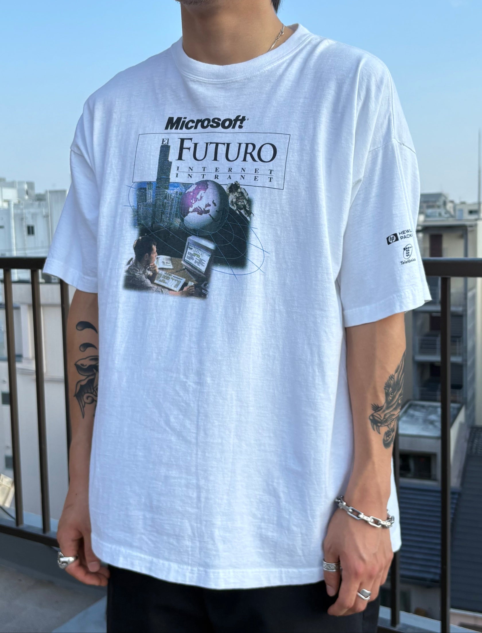 90’s「Microsoft FUTURO」USA製 企業Tシャツ