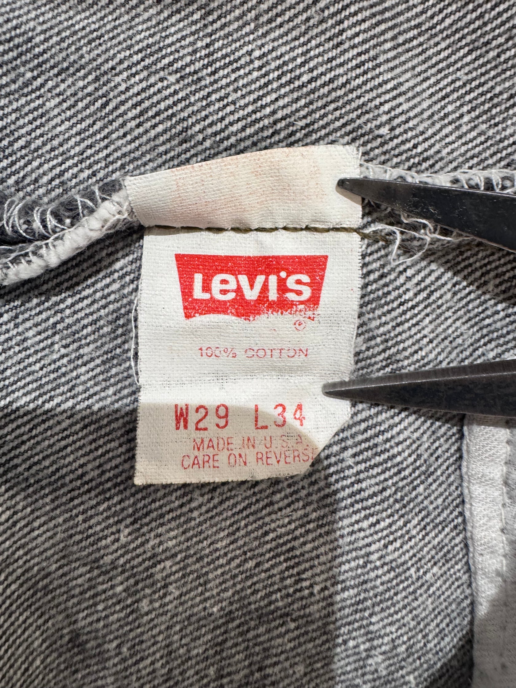 90's levis 「501」USA製 先染めブラックデニム