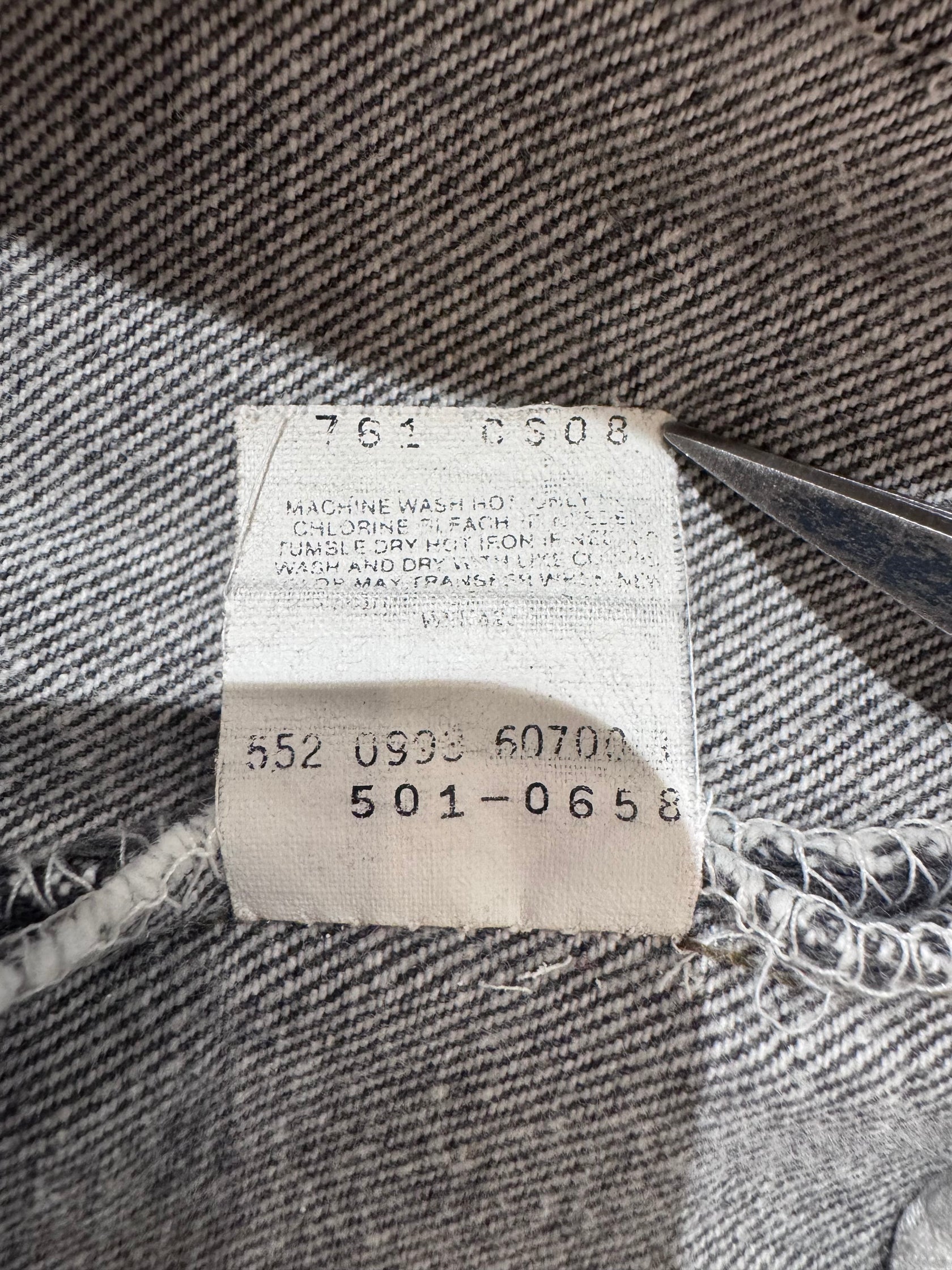 90's levis 「501」USA製 先染めブラックデニム