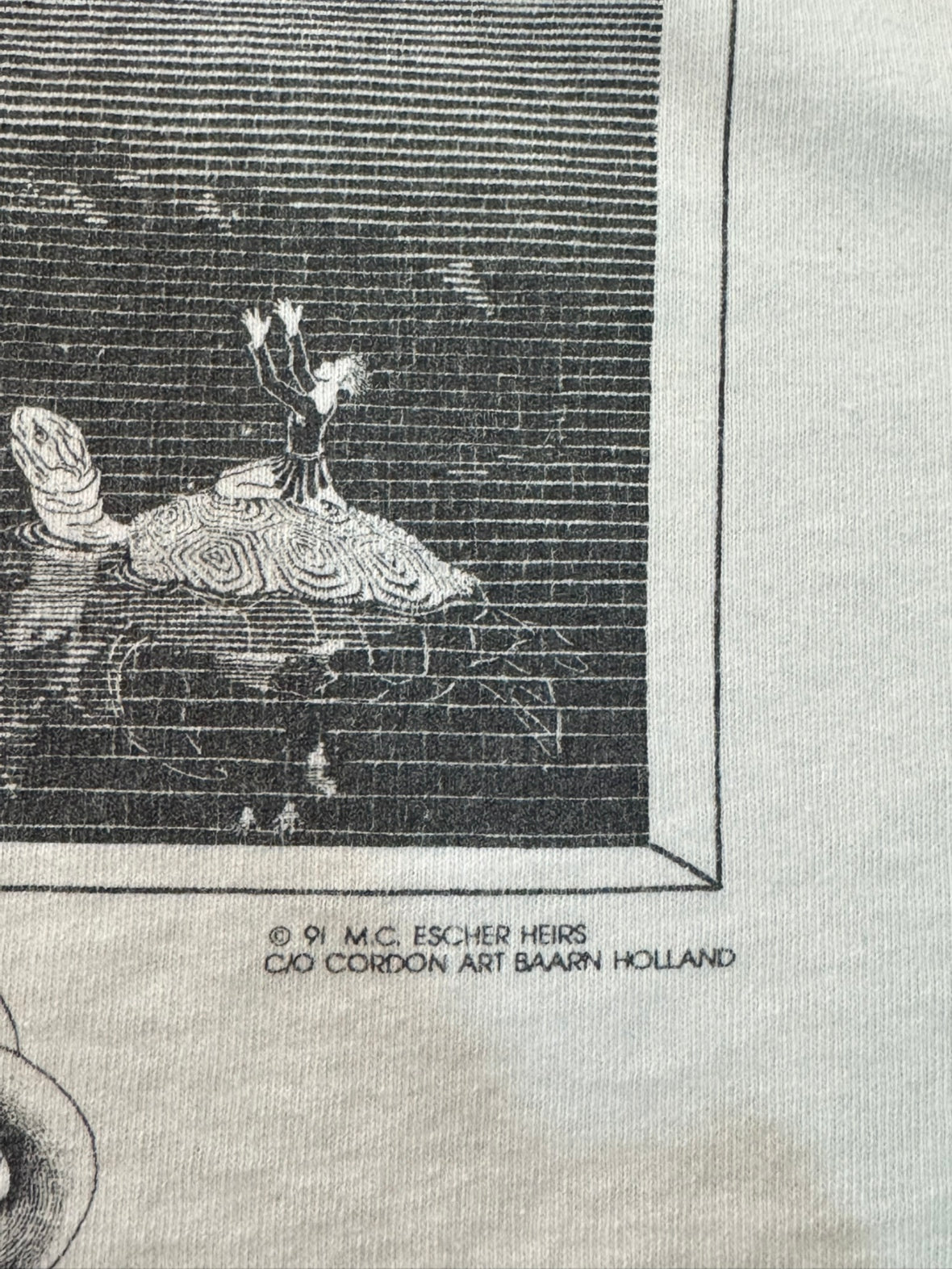 90's M.C.Escher 騙し絵 アートTシャツ