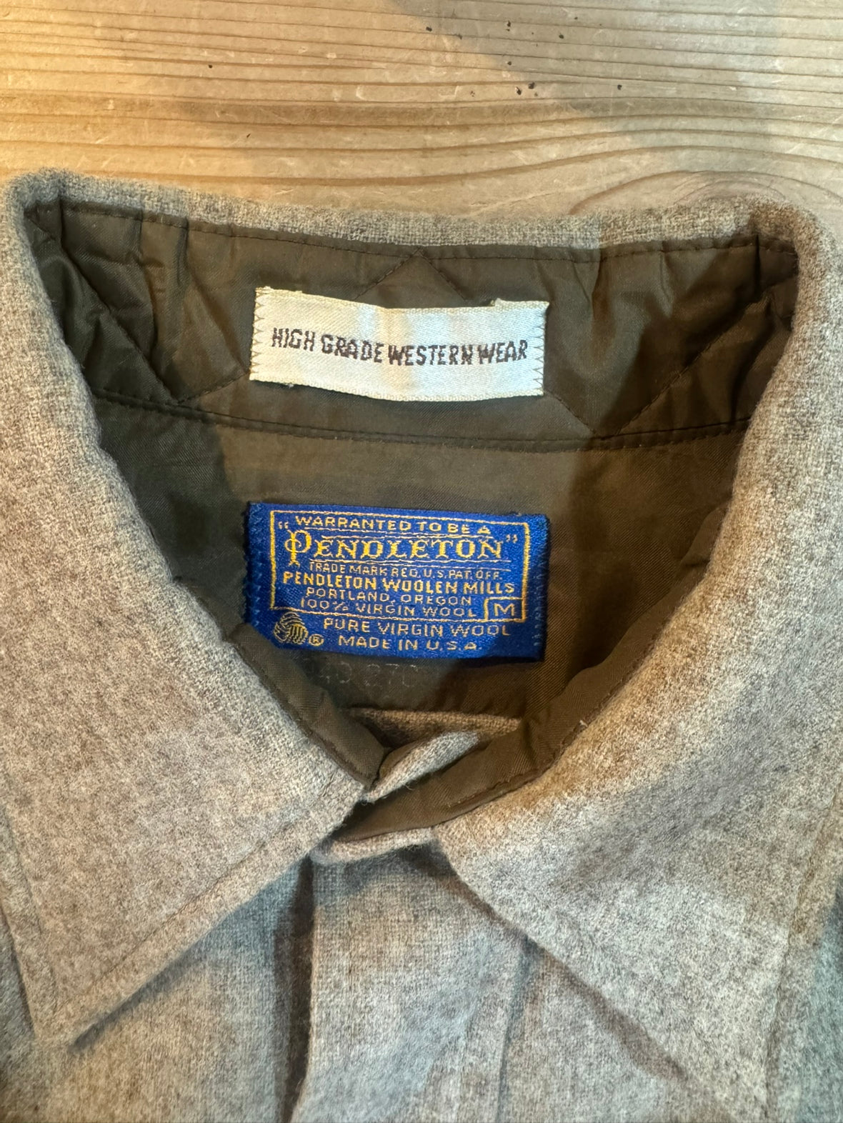 70's~80's PENDLETON 「HIGH GRADE WESTERN WEAR」ウールシャツ
