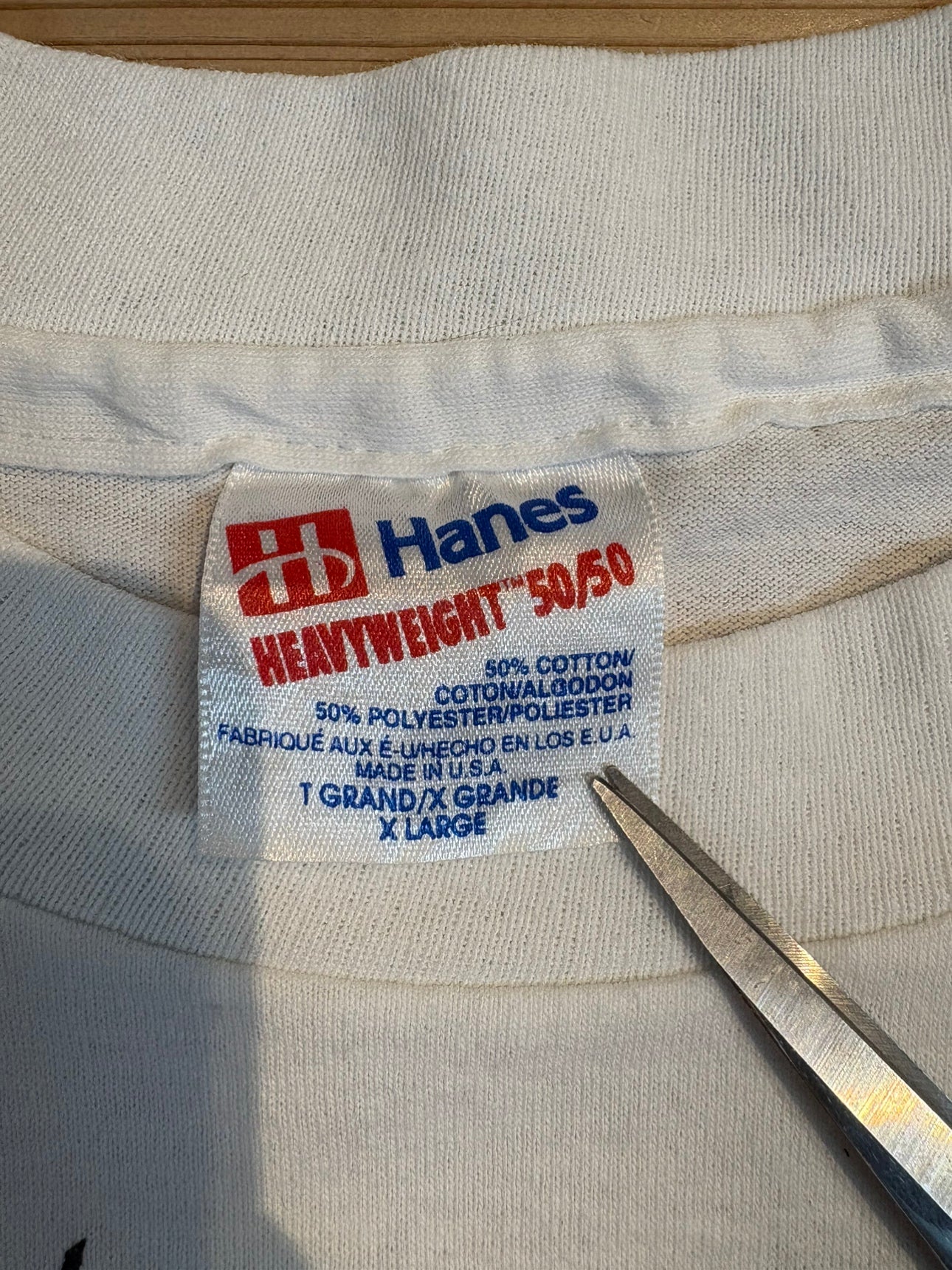 90's「SPIDER WEB PRINT」USA製 ホワイトTシャツ