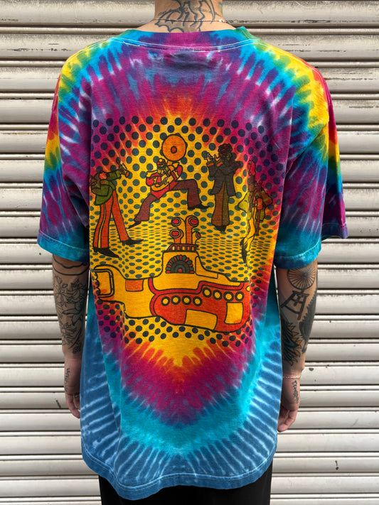 90’s~00’s THE BEATLES 「Yellow Submarine」タイダイバンドTシャツ