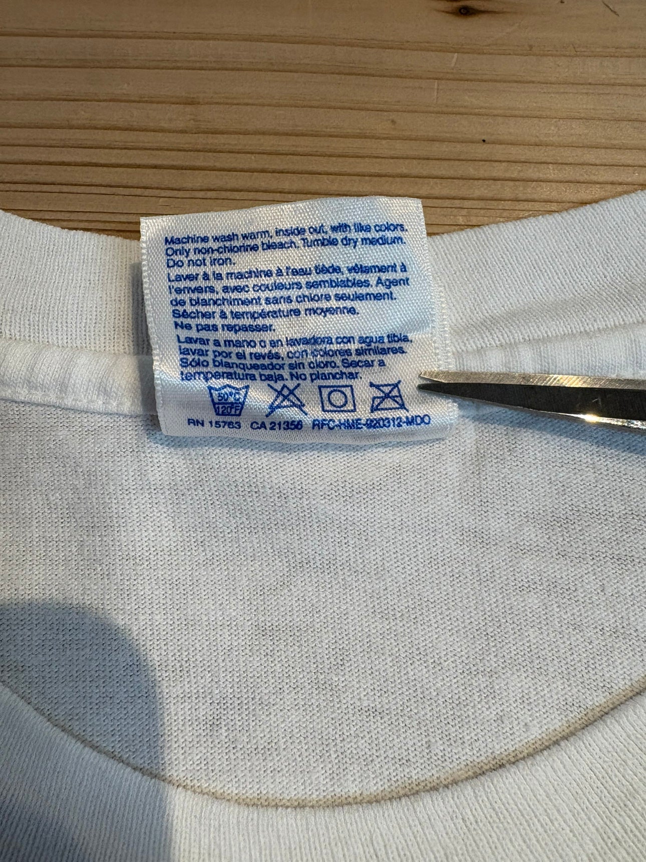 90's「CANON OPTIMUM」USA製 ホワイトTシャツ