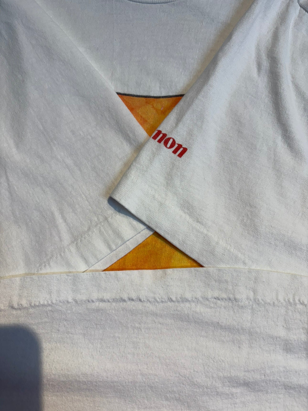 90's「CANON OPTIMUM」USA製 ホワイトTシャツ