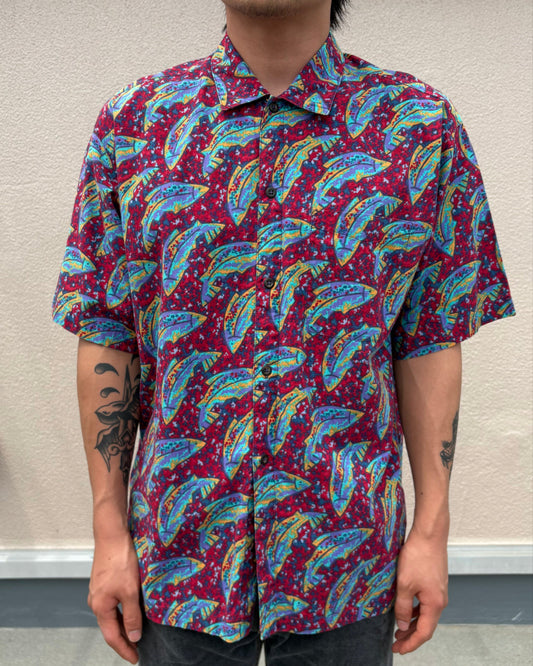 90's PATAGONIA「A/C Shirt "Fish"」アロハシャツ