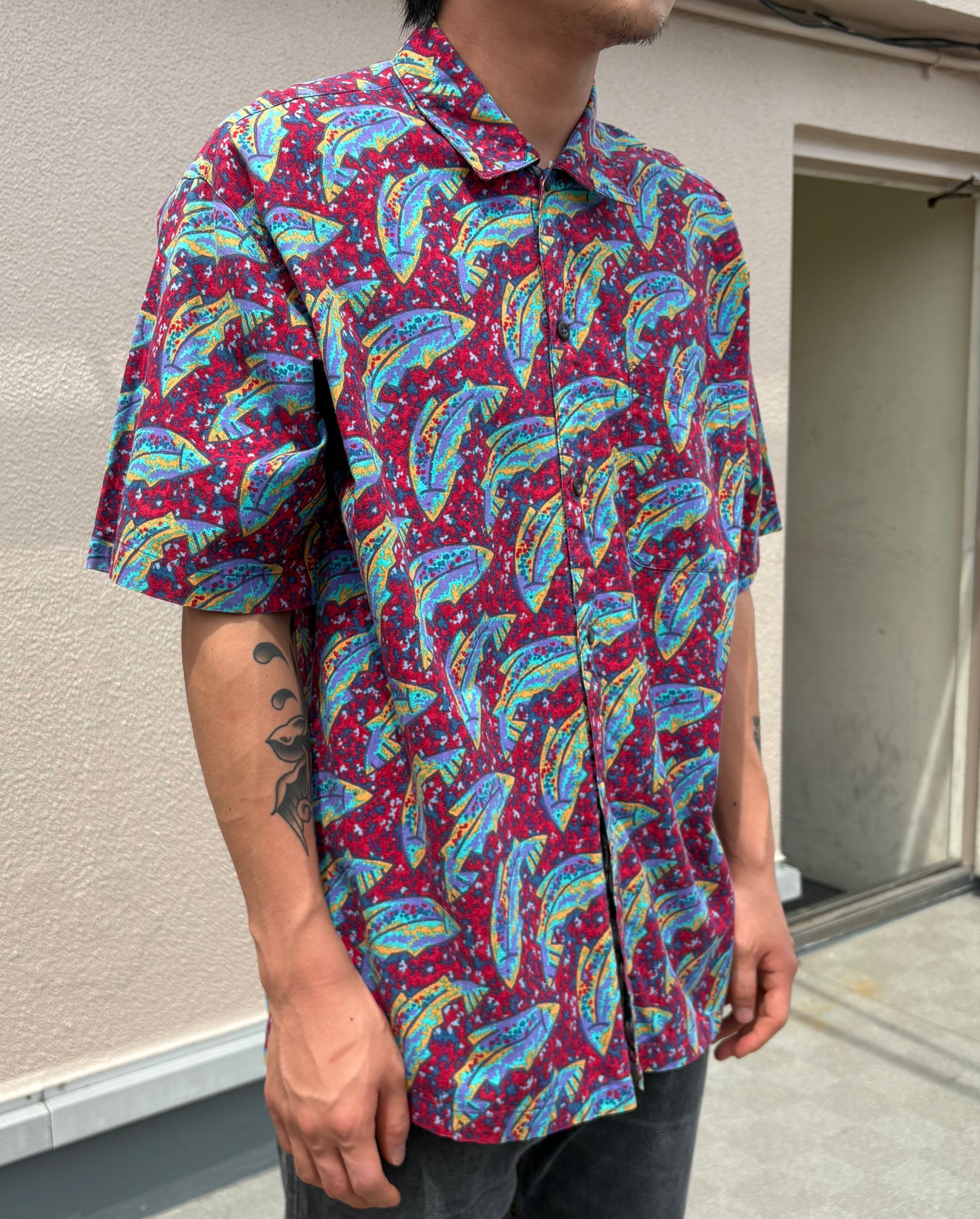 90's PATAGONIA「A/C Shirt "Fish"」アロハシャツ