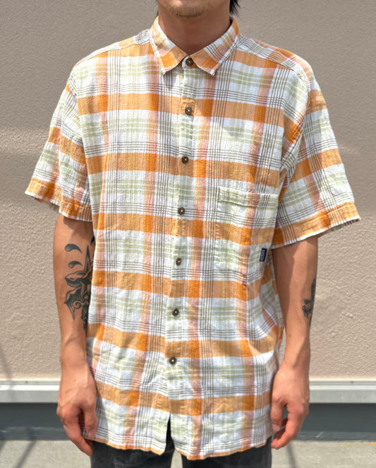 00's PATAGONIA「AC Yarn Dye Shirt」半袖シャツ