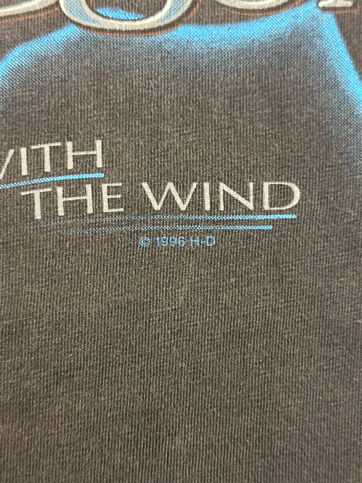 90's HARLEY-DAVIDSON 「ONE WITH THE WIND」USA製 ハーレーTシャツ