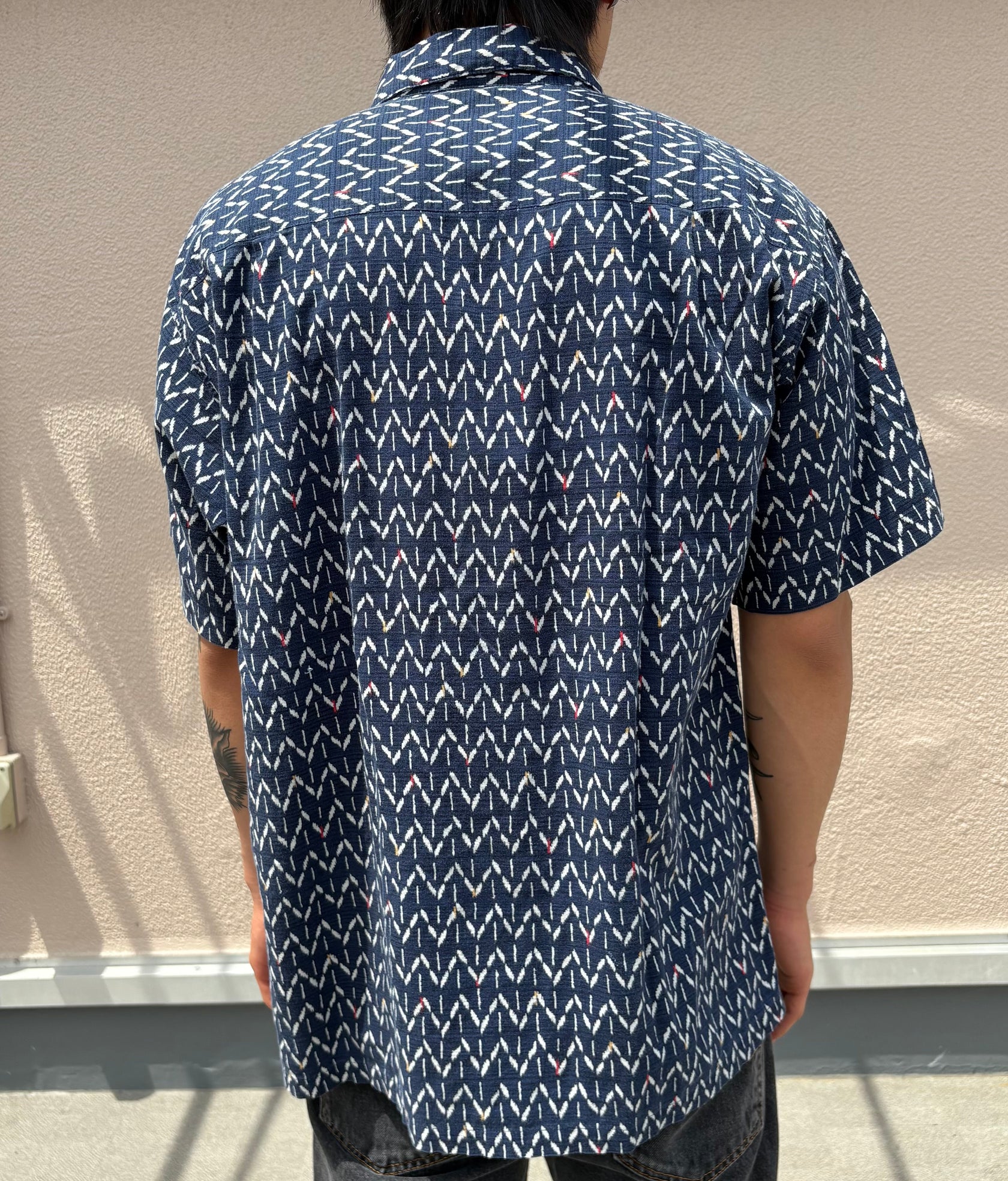 00's PATAGONIA「KASURI Japanese pattern A/C Shirt」半袖シャツ
