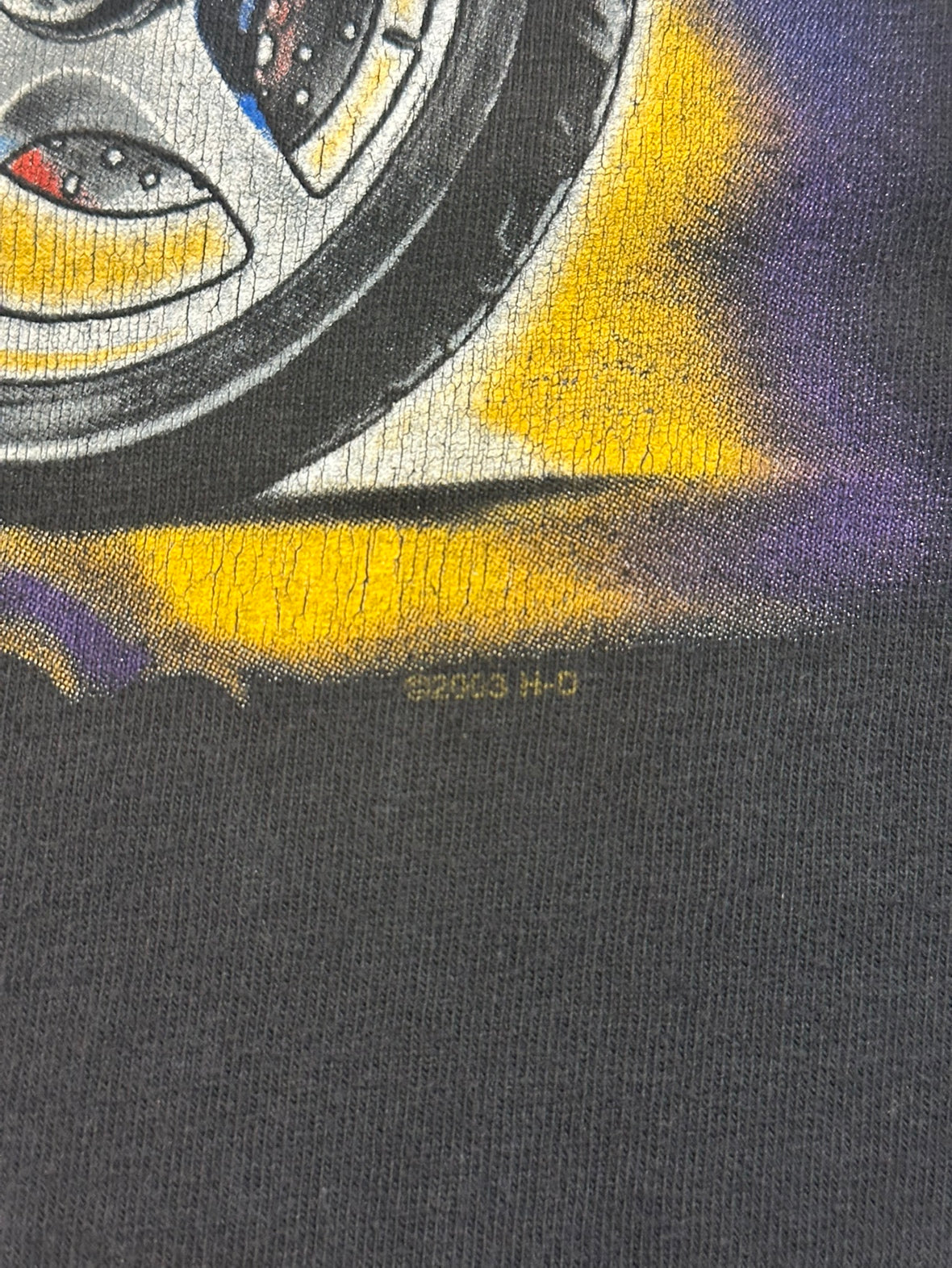 00's HARLEY-DAVIDSON 「Feel The Tnunder」ハーレーTシャツ