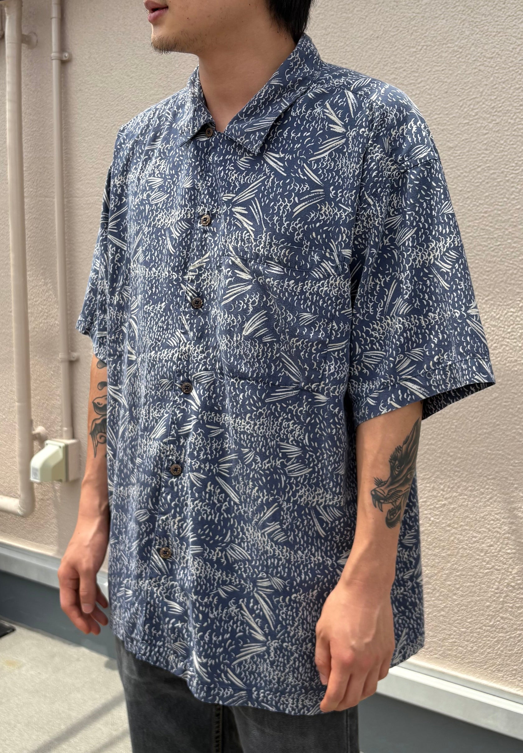 00's PATAGONIA「Pataloha "Bonefish"」アロハシャツ