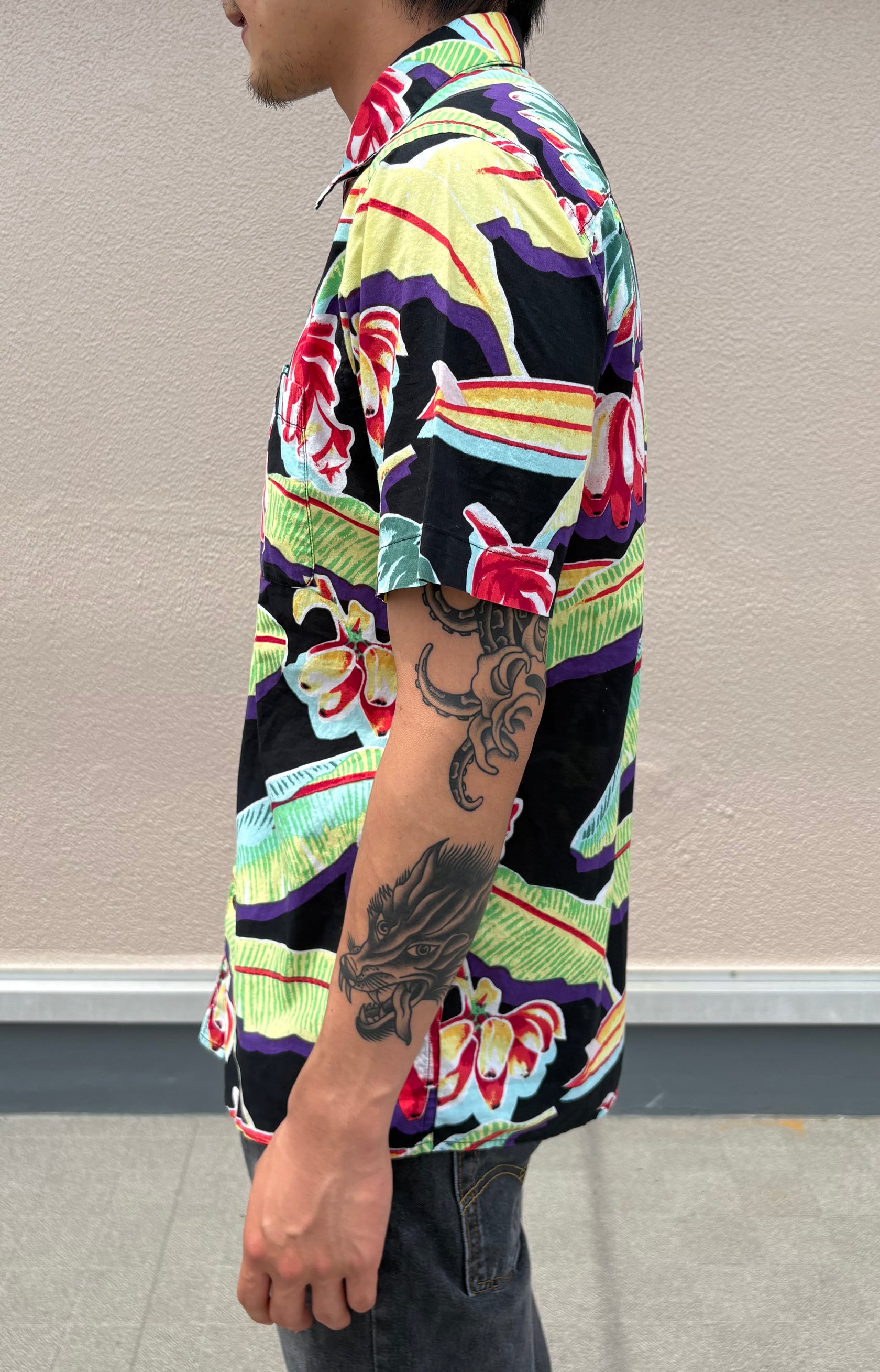00's PATAGONIA「Pataloha "Black Banana"」アロハシャツ