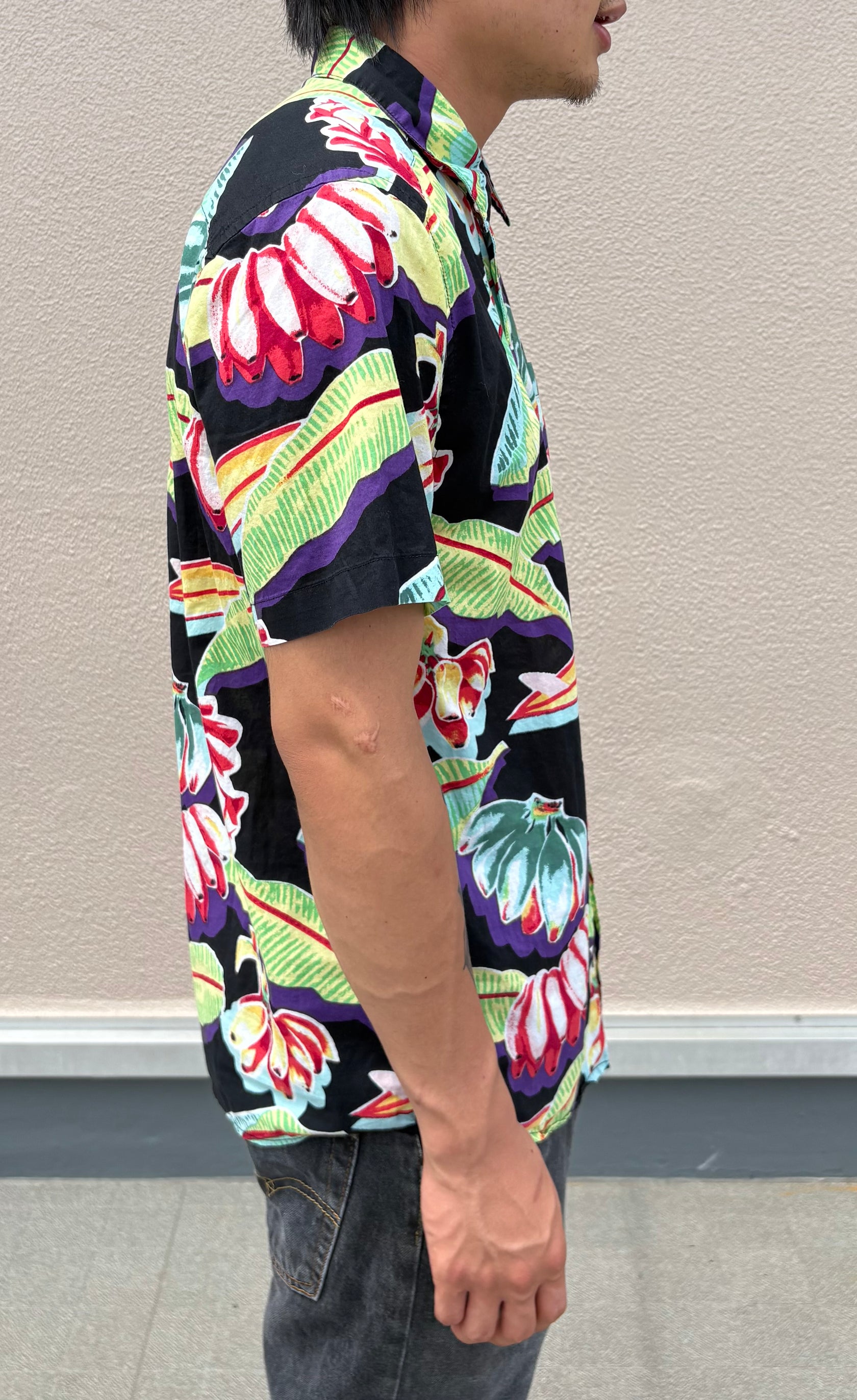 00's PATAGONIA「Pataloha "Black Banana"」アロハシャツ
