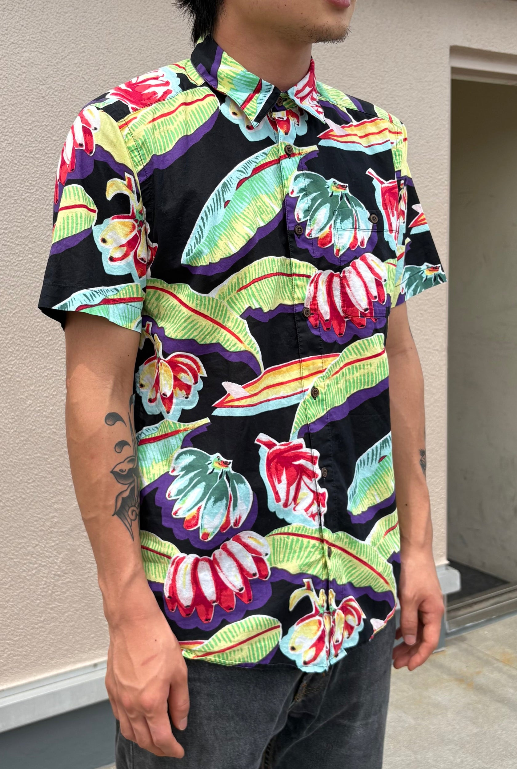 00's PATAGONIA「Pataloha "Black Banana"」アロハシャツ