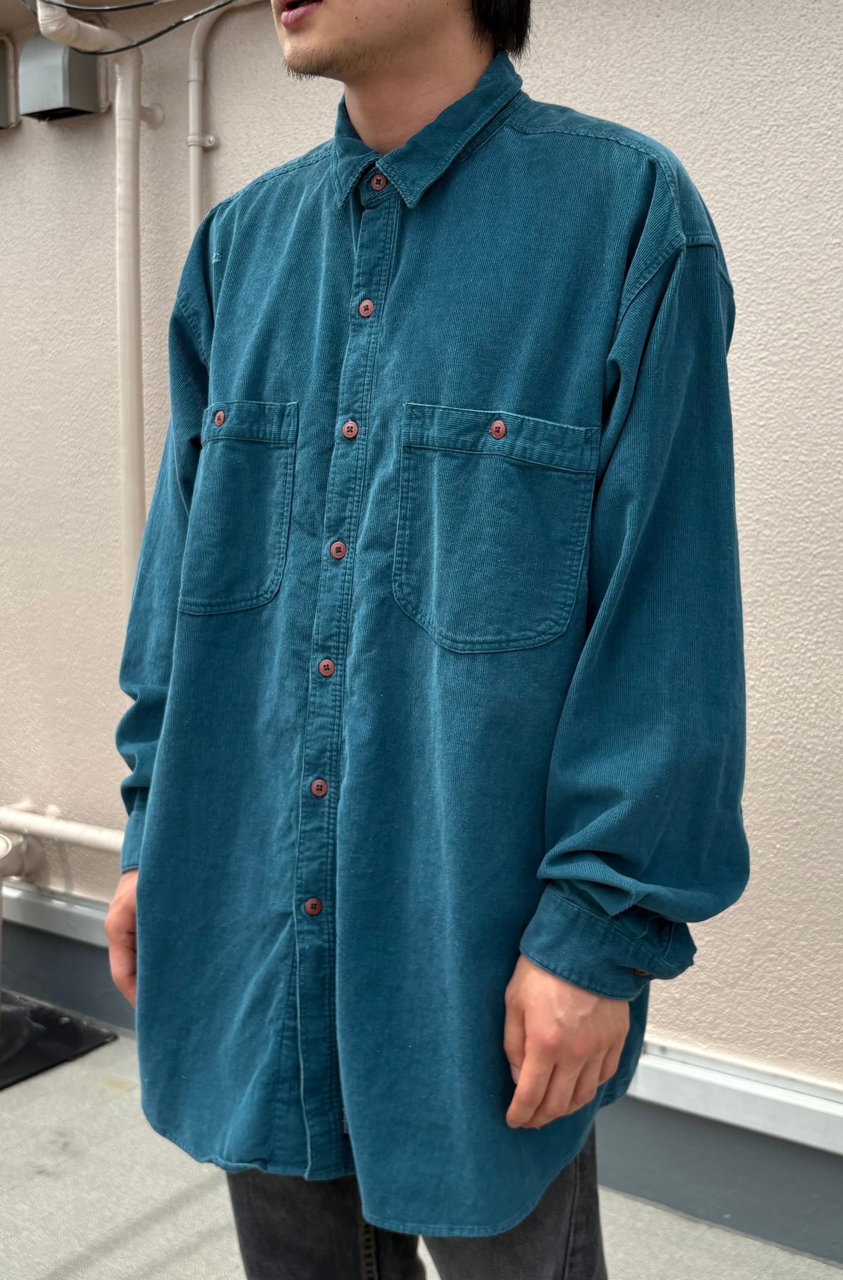 90's PATAGONIA「Corduroy Long Sleeve Shirt」雪なしタグ 長袖シャツ