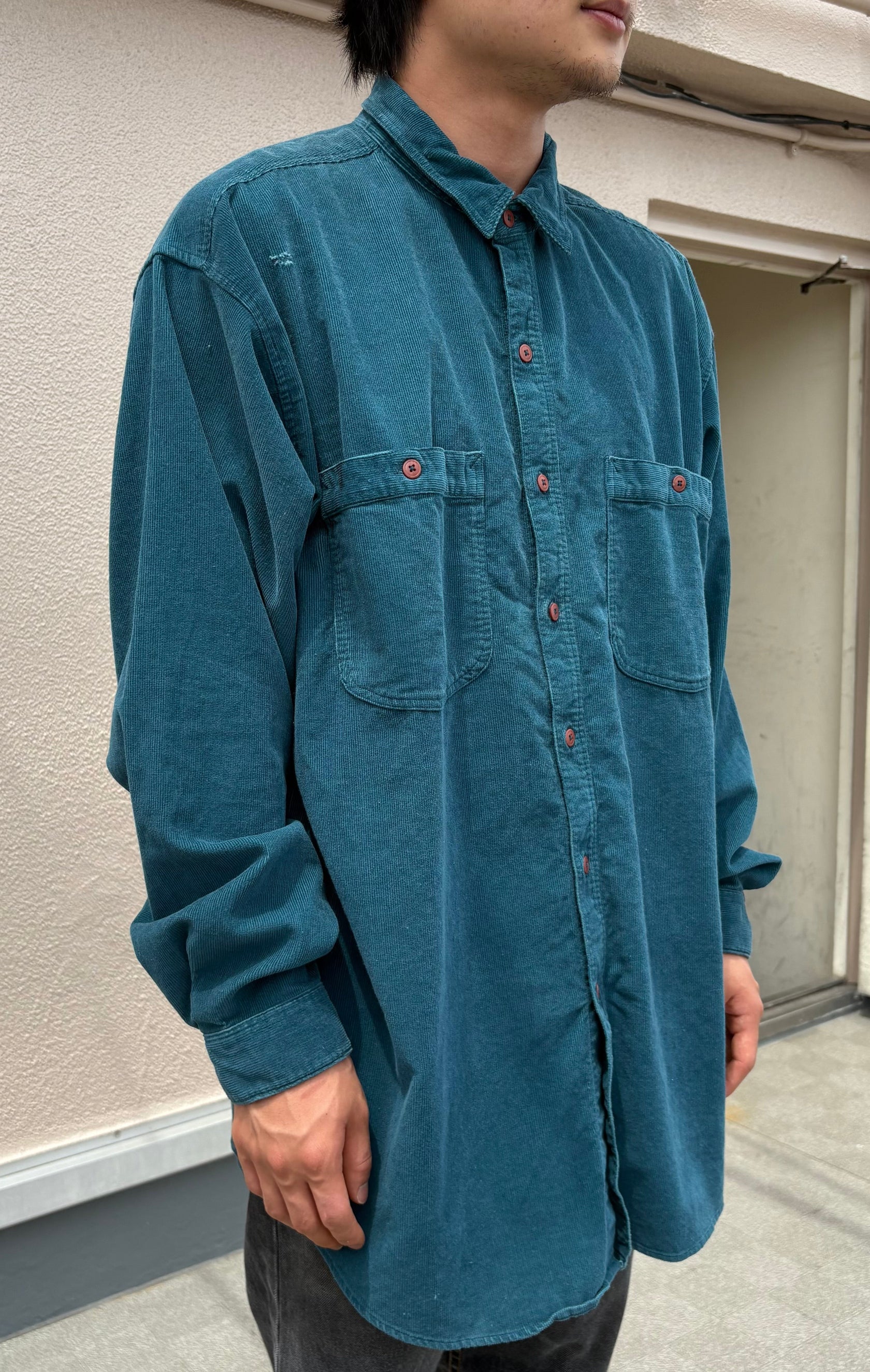 90's PATAGONIA「Corduroy Long Sleeve Shirt」雪なしタグ 長袖シャツ