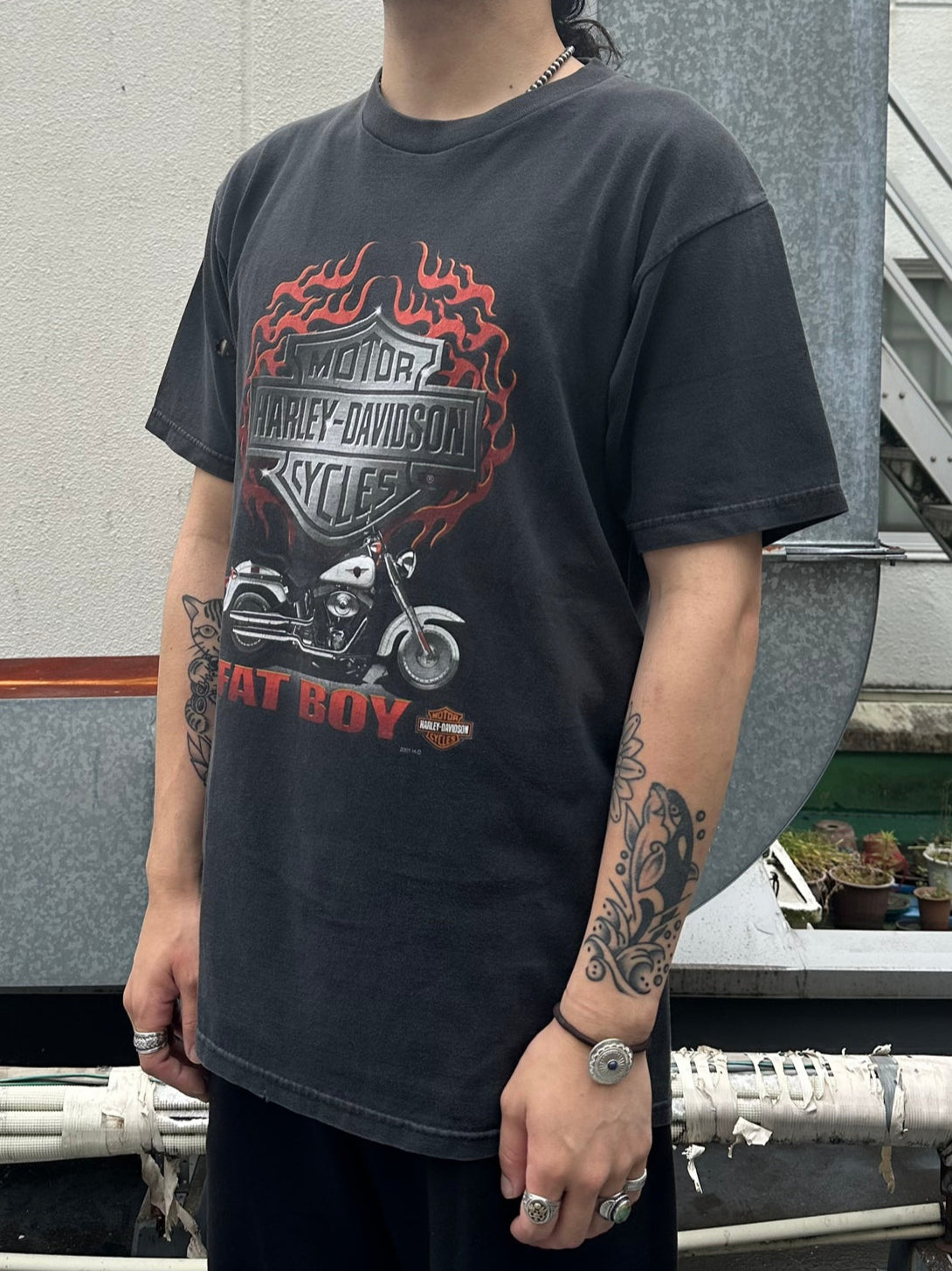 00's HARLEY-DAVIDSON「FAT BOY」USA製 ハーレーTシャツ