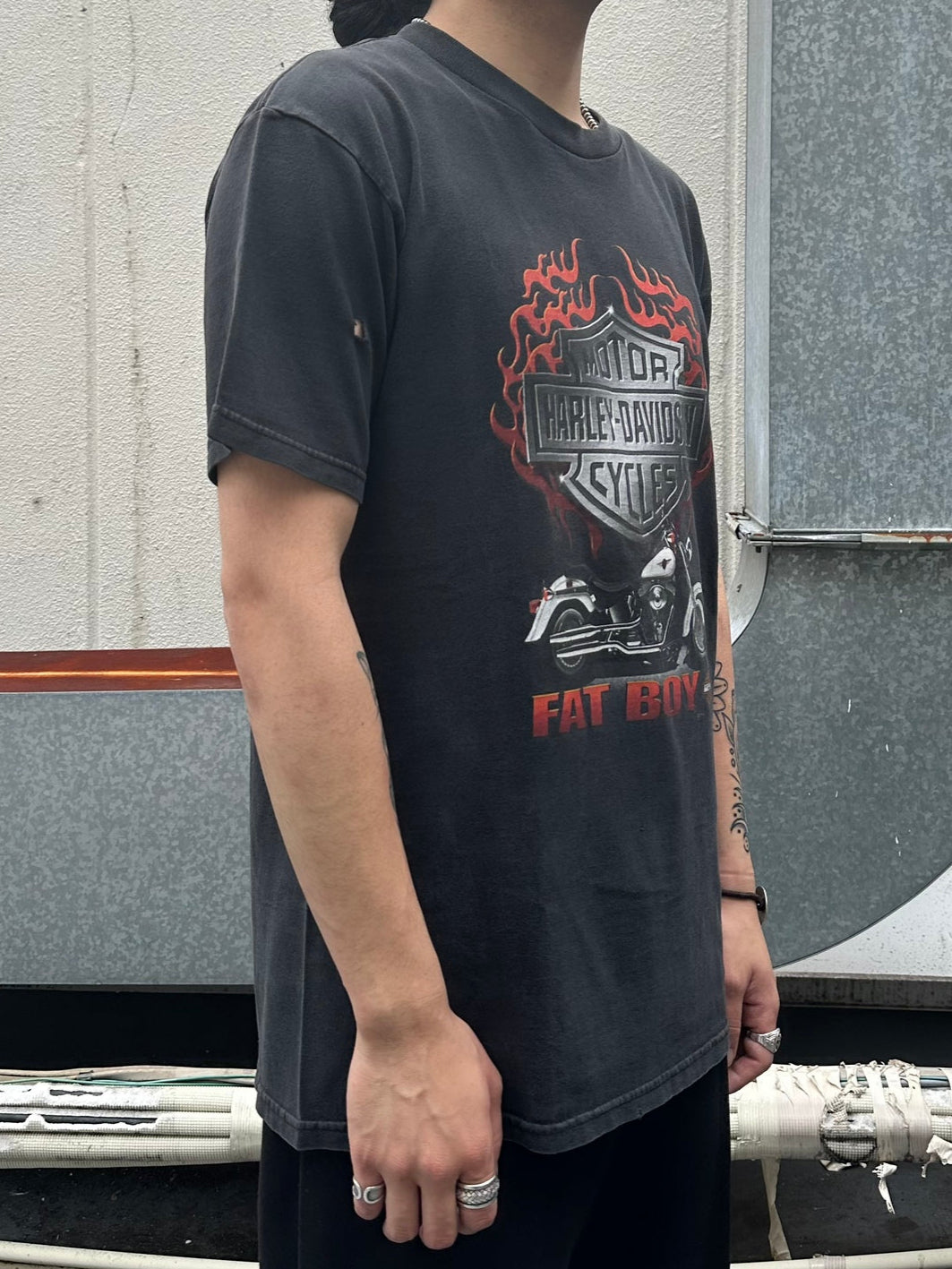 00's HARLEY-DAVIDSON「FAT BOY」USA製 ハーレーTシャツ