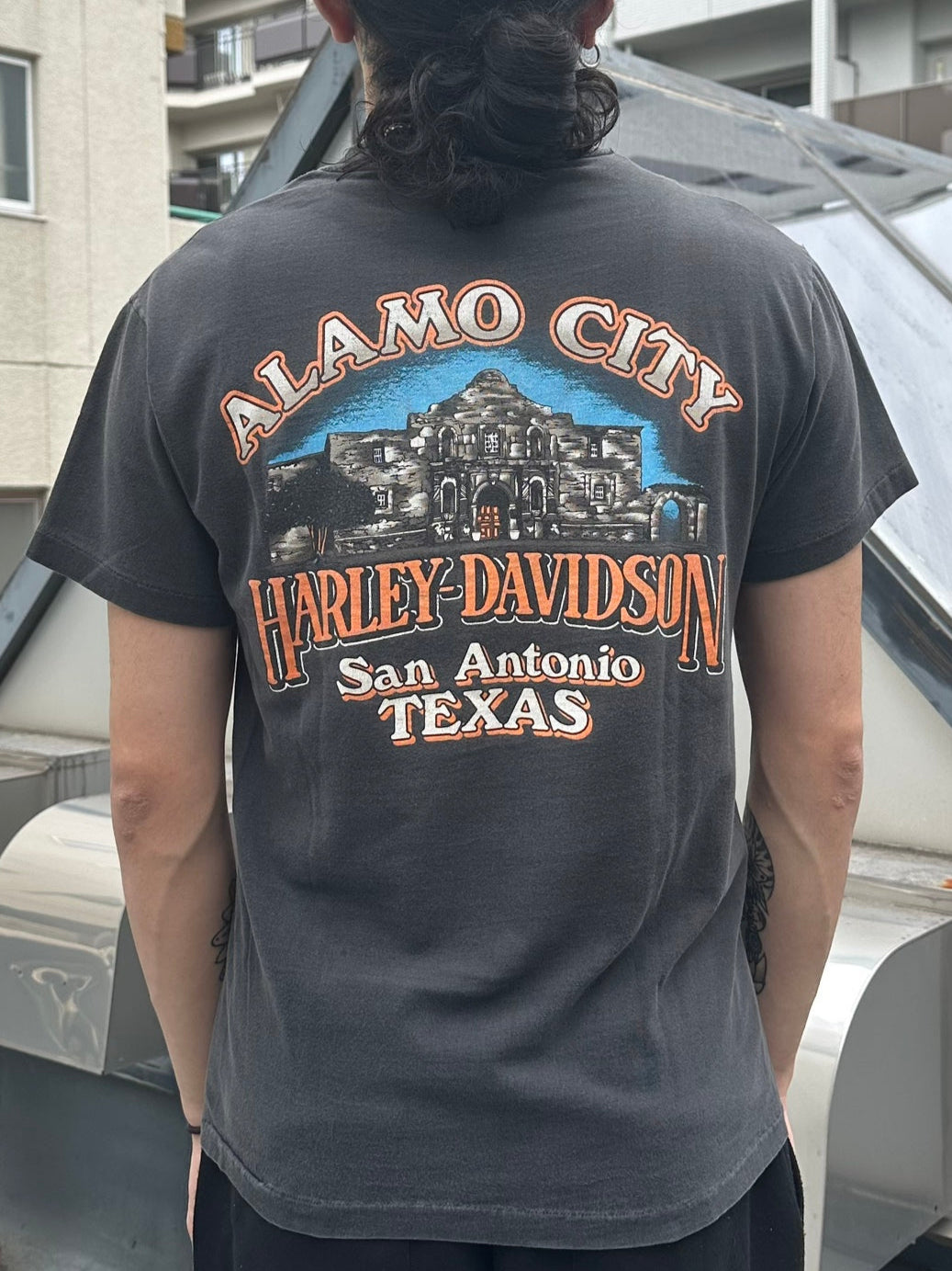 90's HARLEY-DAVIDSON 「ONE WITH THE WIND」USA製 ハーレーTシャツ