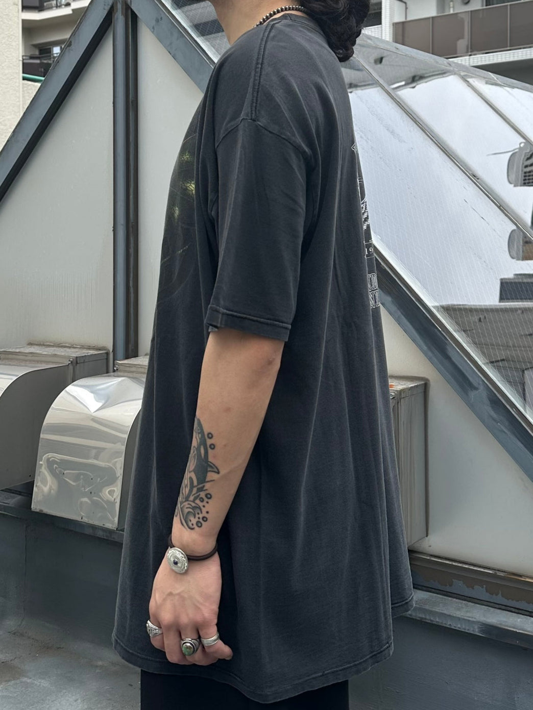 00's HARLEY-DAVIDSON「Eagle vs Dragon」USA製 ハーレーTシャツ