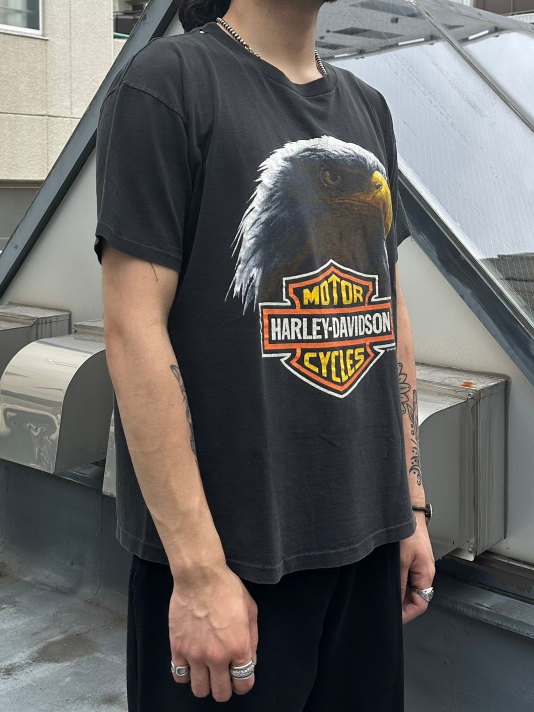 90's HARLEY-DAVIDSON「Bald Eagle」USA製 ハーレーTシャツ
