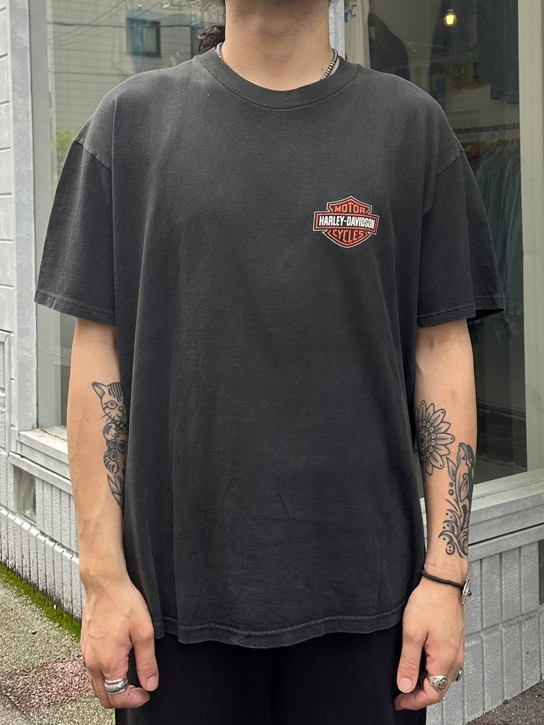 00's HARLEY-DAVIDSON「Meredith」USA製 ハーレーTシャツ