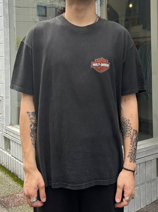 00's HARLEY-DAVIDSON「Meredith」USA製 ハーレーTシャツ