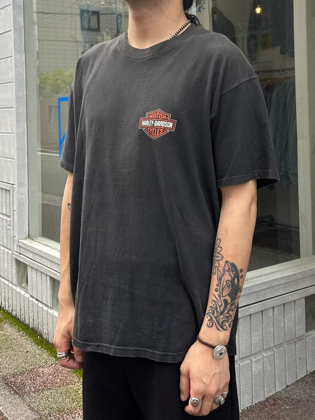 00's HARLEY-DAVIDSON「Meredith」USA製 ハーレーTシャツ