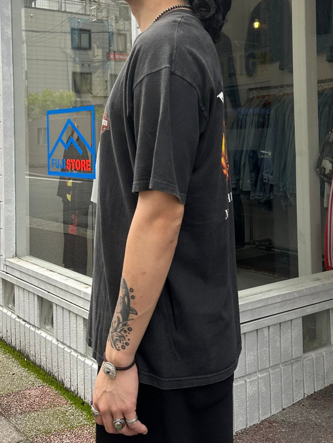 00's HARLEY-DAVIDSON「Meredith」USA製 ハーレーTシャツ