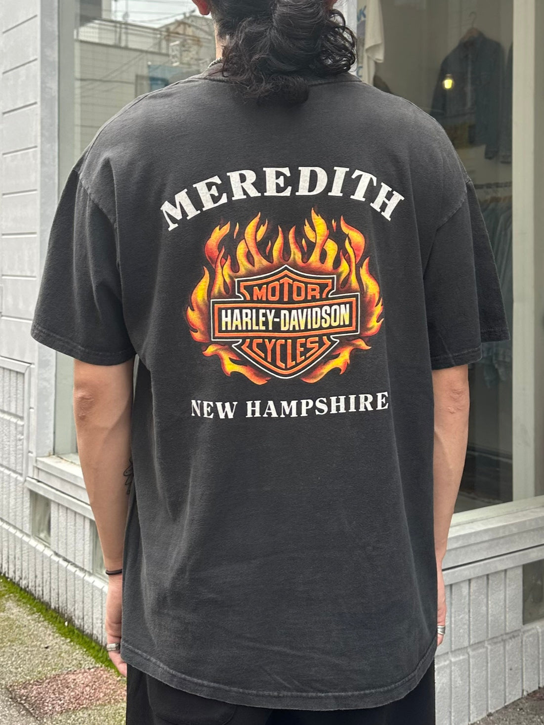 00's HARLEY-DAVIDSON「Meredith」USA製 ハーレーTシャツ