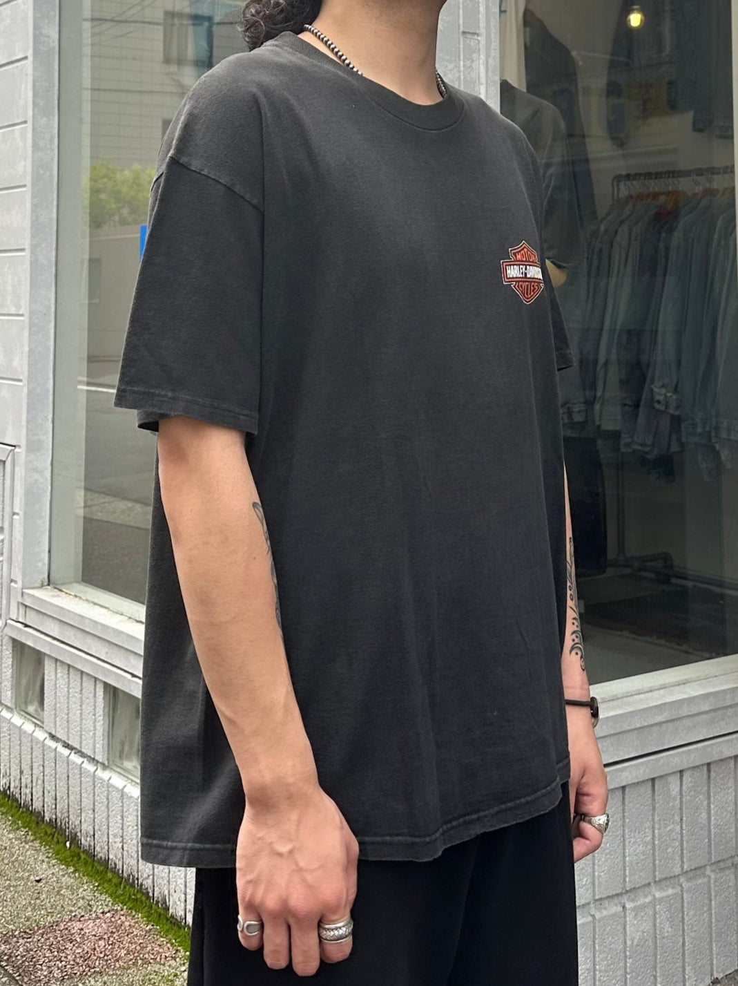 00's HARLEY-DAVIDSON「Meredith」USA製 ハーレーTシャツ