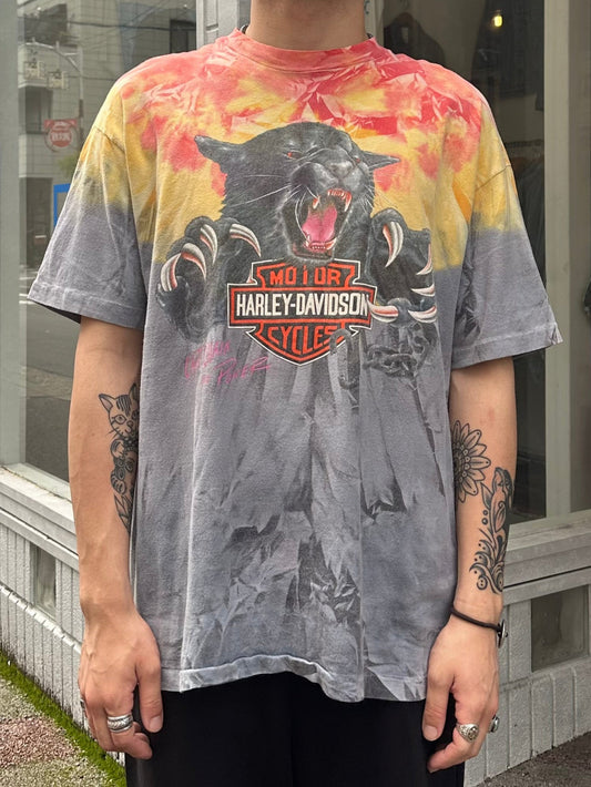 90's HARLEY-DAVIDSON「Can't Chain The Power Panther」USA製 ハーレーTシャツ