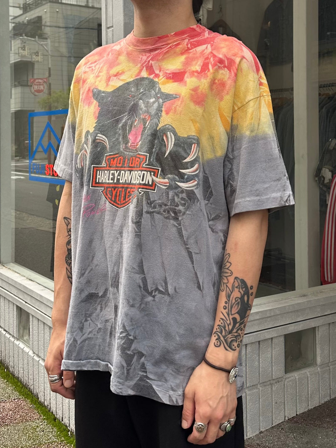 90's HARLEY-DAVIDSON「Can't Chain The Power Panther」USA製 ハーレーTシャツ