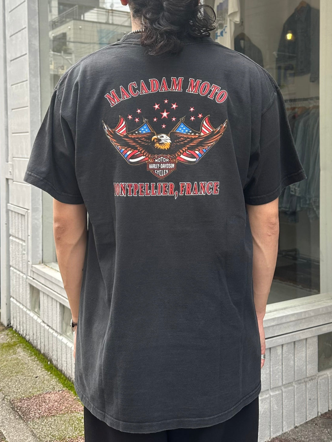 00's HARLEY-DAVIDSON 「Feel The Tnunder」ハーレーTシャツ